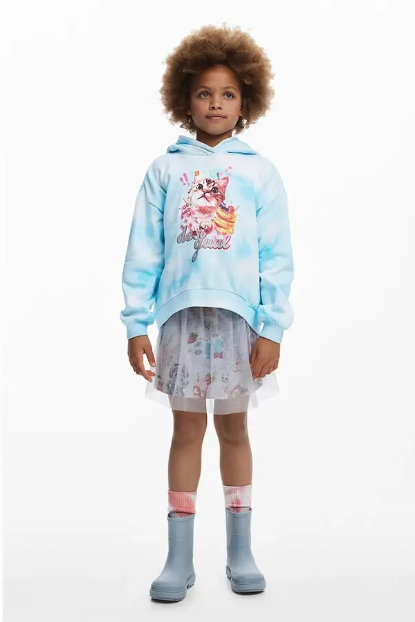 Desigual Otroški bombažen pulover Desigual