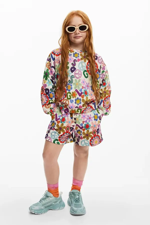 Desigual Otroški bombažen pulover Desigual