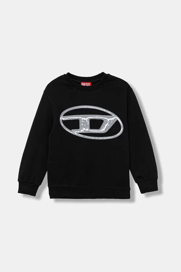 Diesel Otroški bombažen pulover Diesel SBONNIE OVER SWEAT-SHIRT