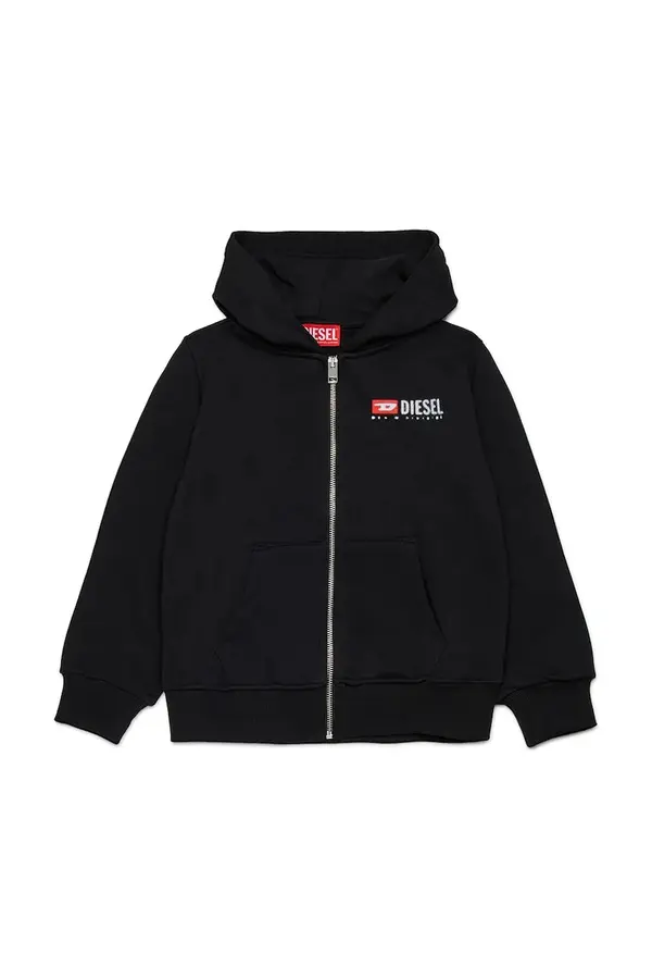 Diesel Otroški bombažen pulover Diesel SDROPSHOODZ OVER SWEAT-SHIRT