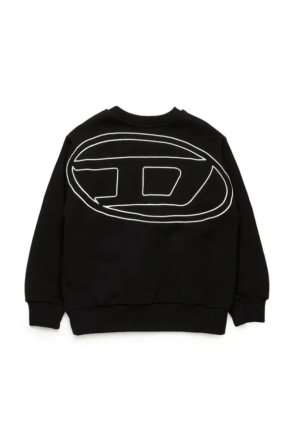Diesel Otroški bombažen pulover Diesel SROBMEGOVALD OVER SWEAT-SHIRT