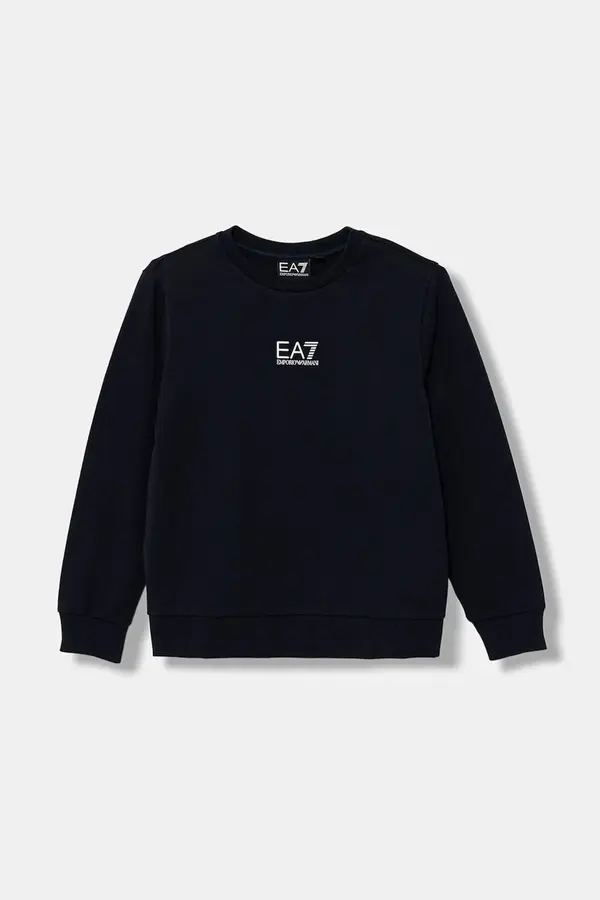 EA7 Emporio Armani Otroški bombažen pulover EA7 Emporio Armani