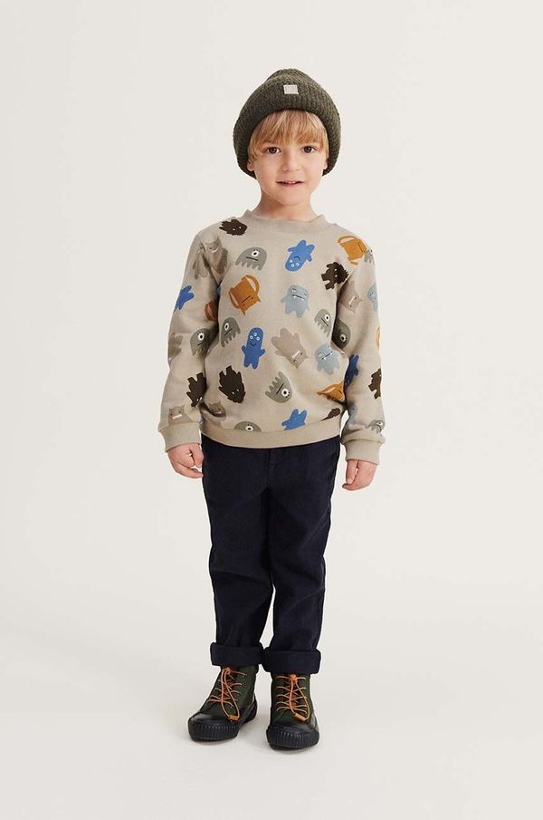 Liewood Otroški bombažen pulover Liewood bež barva