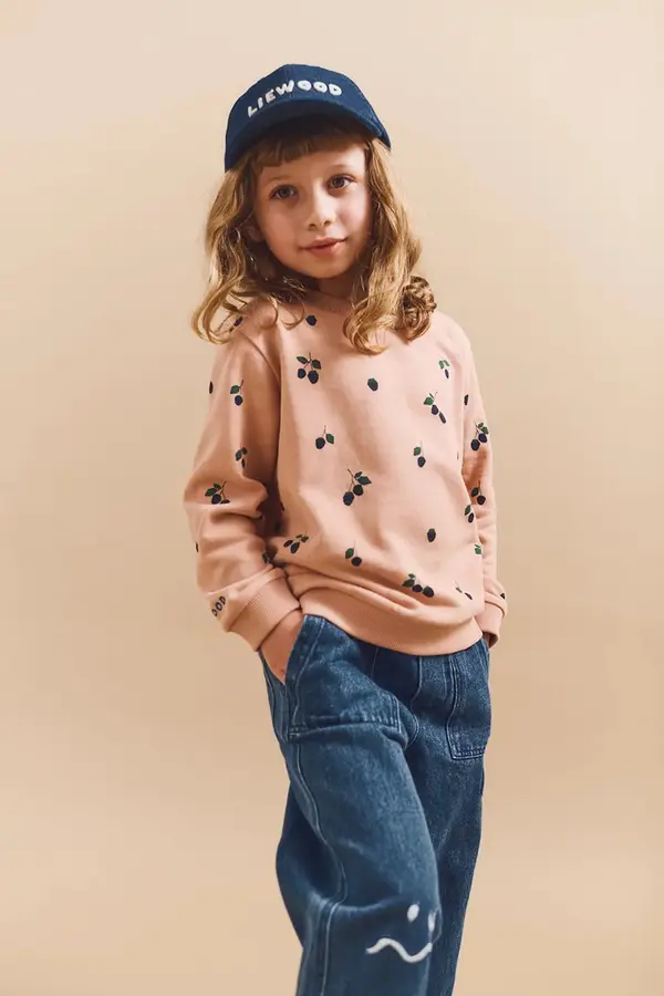 Liewood Otroški bombažen pulover Liewood Thora Printed Sweatshirt