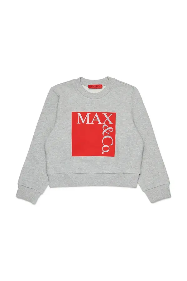 Max&Co. Otroški bombažen pulover MAX&Co. MAXS3F SWEAT-SHIRT
