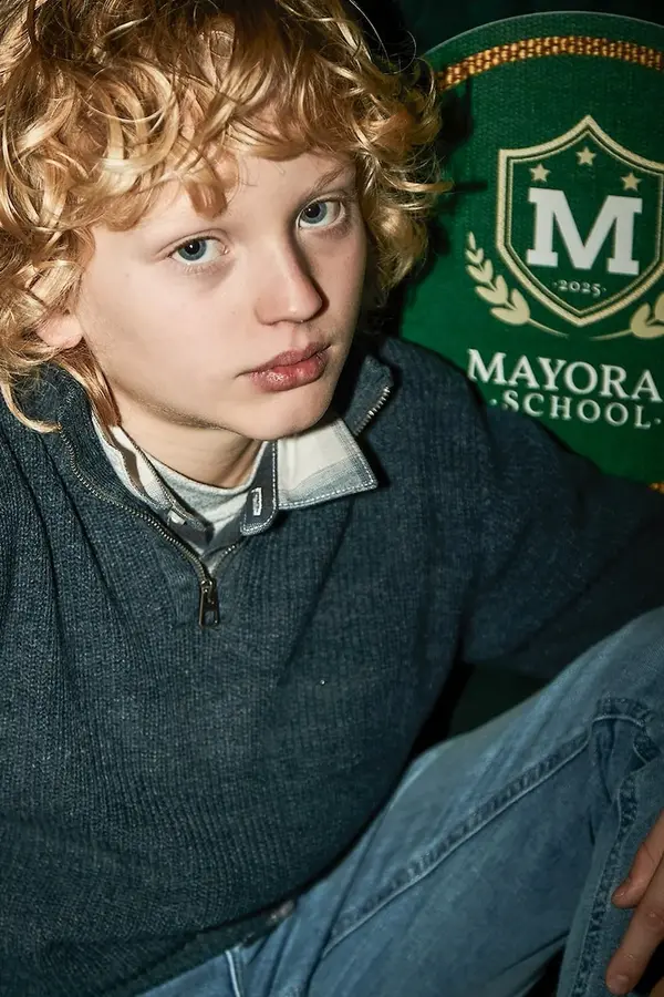 Mayoral Otroški bombažen pulover Mayoral