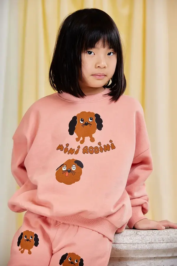 Mini Rodini Otroški bombažen pulover Mini Rodini Doggies