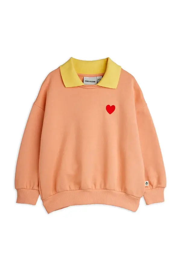Mini Rodini Otroški bombažen pulover Mini Rodini Heart