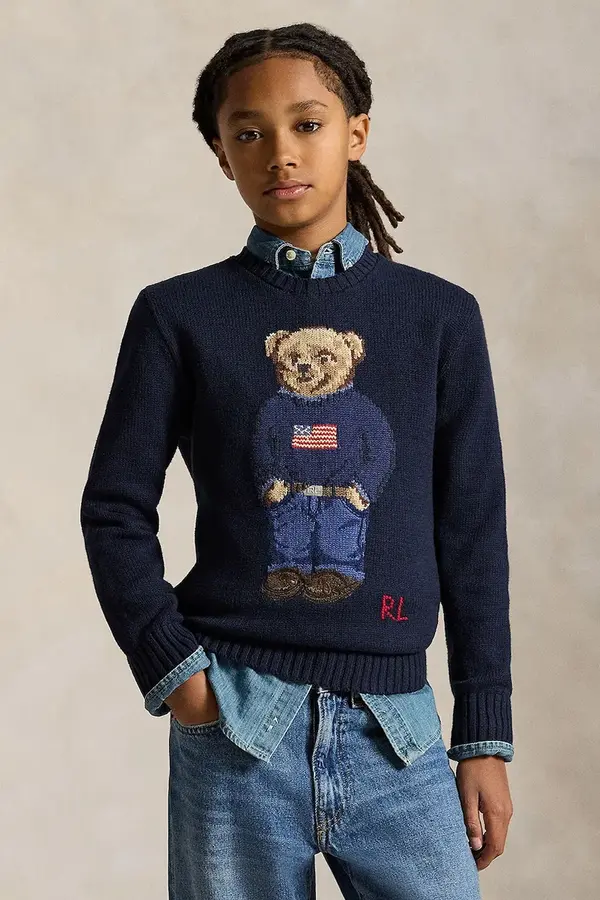 Polo Ralph Lauren Otroški bombažen pulover Polo Ralph Lauren