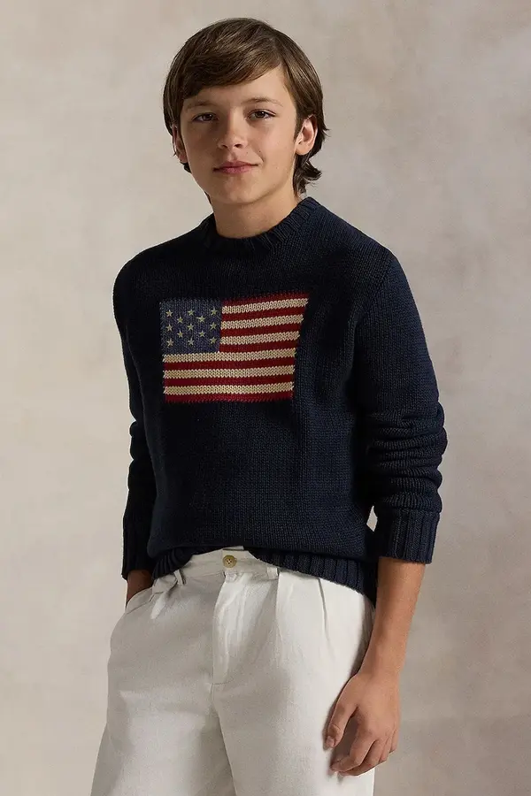Polo Ralph Lauren Otroški bombažen pulover Polo Ralph Lauren