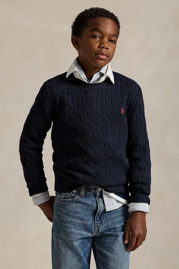 Polo Ralph Lauren Otroški bombažen pulover Polo Ralph Lauren