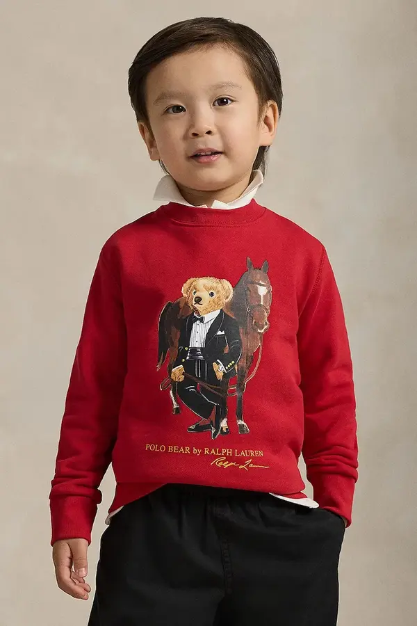Polo Ralph Lauren Otroški bombažen pulover Polo Ralph Lauren