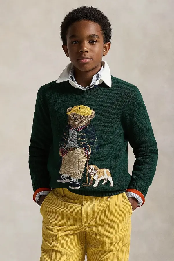 Polo Ralph Lauren Otroški bombažen pulover Polo Ralph Lauren