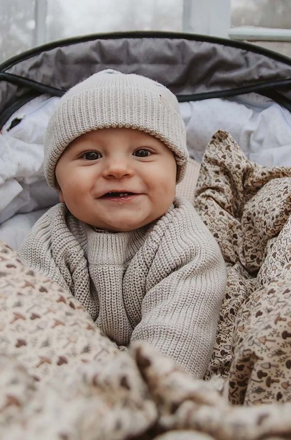 That's mine Otroški bombažen pulover That's mine bež barva