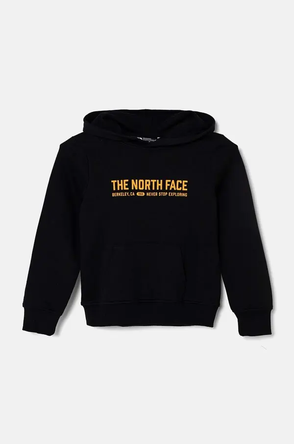 The North Face Otroški bombažen pulover The North Face VARSITGRAPHIC RELAXED HOODIE