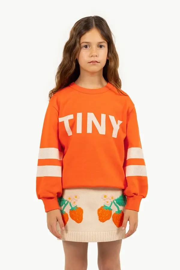Tinycottons Otroški bombažen pulover Tinycottons STRIPES LOGO SWEATSHIRT