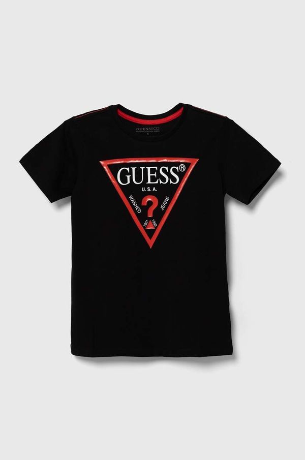 Guess Otroški bombažen t-shirt Guess