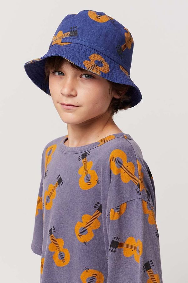 Bobo Choses Otroški bombažni klobuk Bobo Choses mornarsko modra barva
