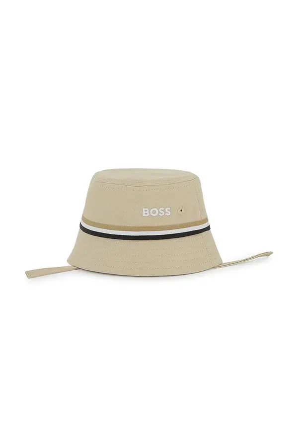 BOSS Otroški bombažni klobuk BOSS