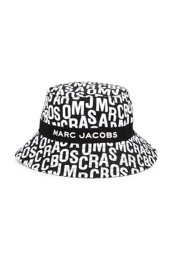 Marc Jacobs Otroški bombažni klobuk Marc Jacobs črna barva