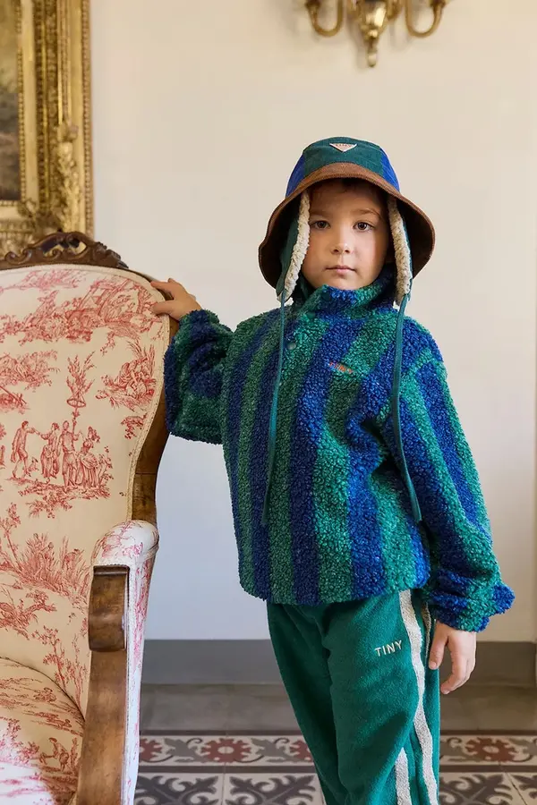 Tinycottons Otroški bombažni klobuk Tinycottons COLOR BLOCK BUCKET HAT