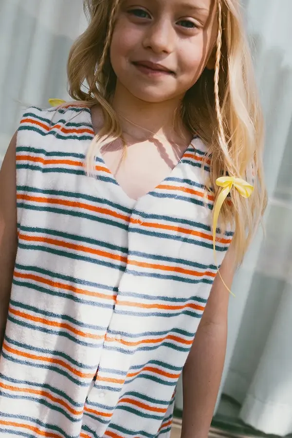 Tinycottons Otroški bombažni kombinezon Tinycottons STRIPES MULTICOLOR JUMPSUIT