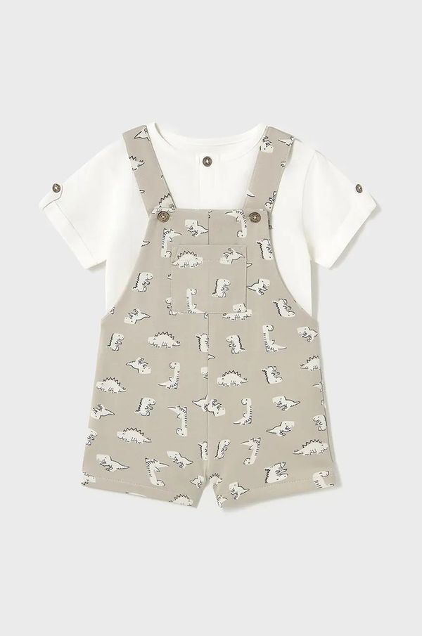 Mayoral Otroški bombažni komplet Mayoral bež barva, 1650