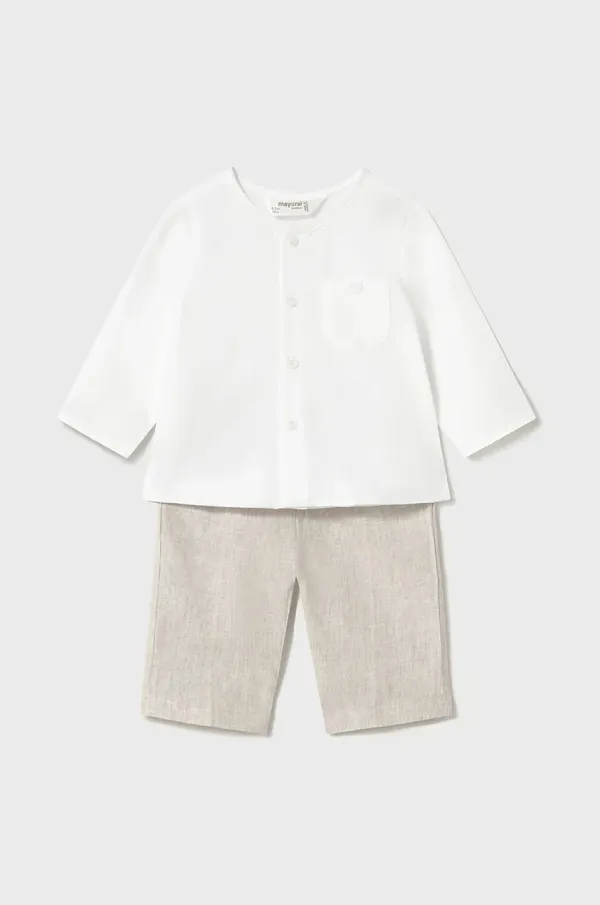 Mayoral Newborn Otroški bombažni komplet Mayoral Newborn zelena barva, 1564