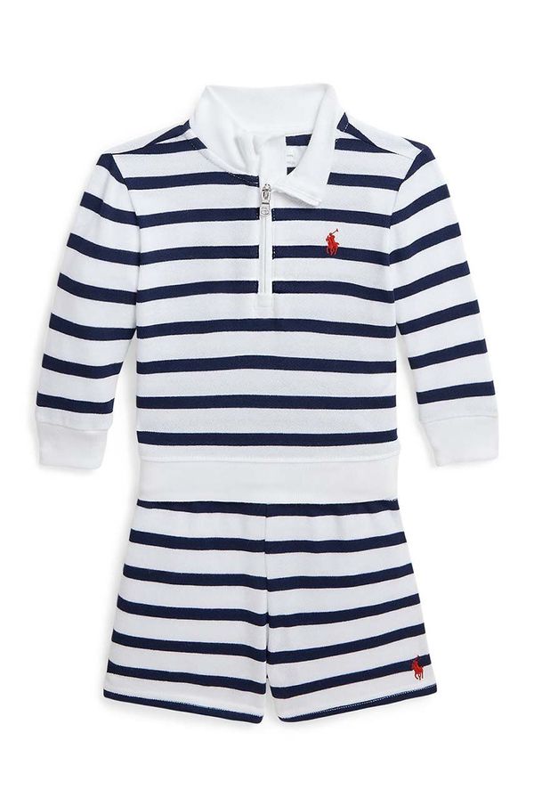 Polo Ralph Lauren Otroški bombažni komplet Polo Ralph Lauren mornarsko modra barva, 320942256001