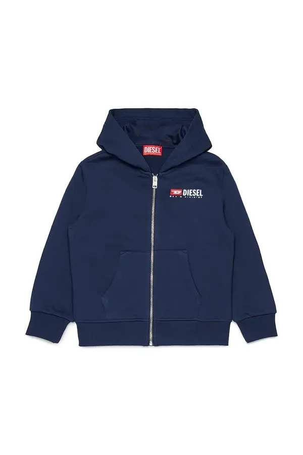 Diesel Otroški bombažni pulover Diesel SDROPSHOODZ OVER SWEAT-SHIRT