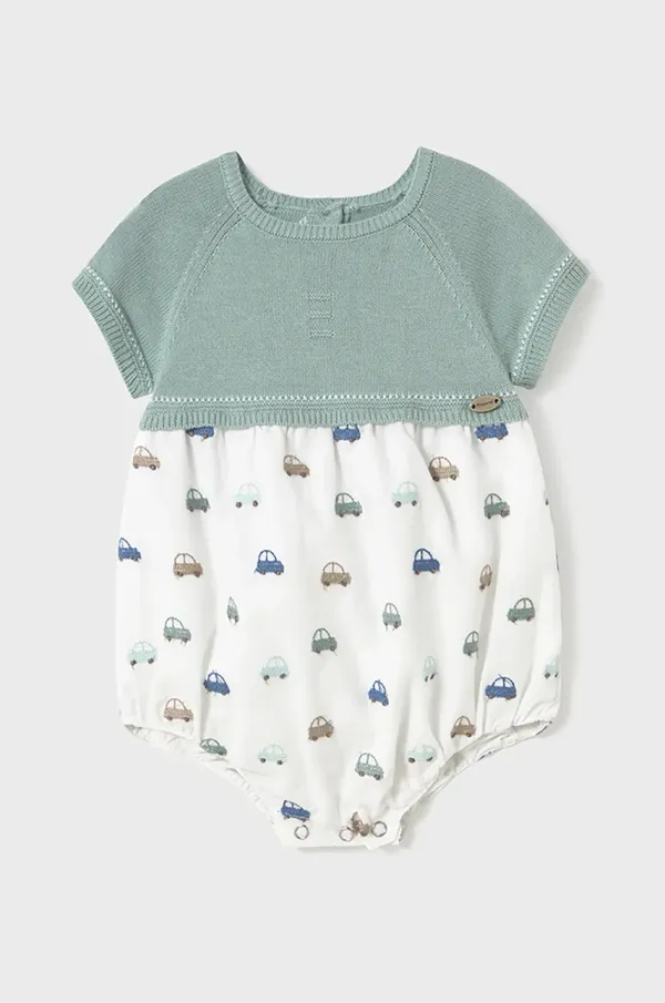 Mayoral Newborn Otroški bombažni romper Mayoral Newborn 1604