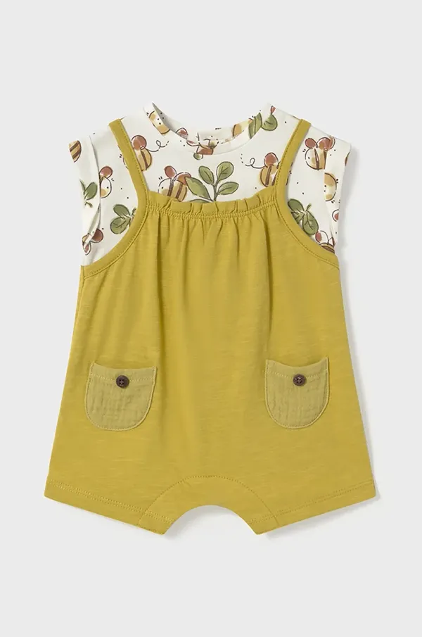 Mayoral Newborn Otroški bombažni romper Mayoral Newborn 1660