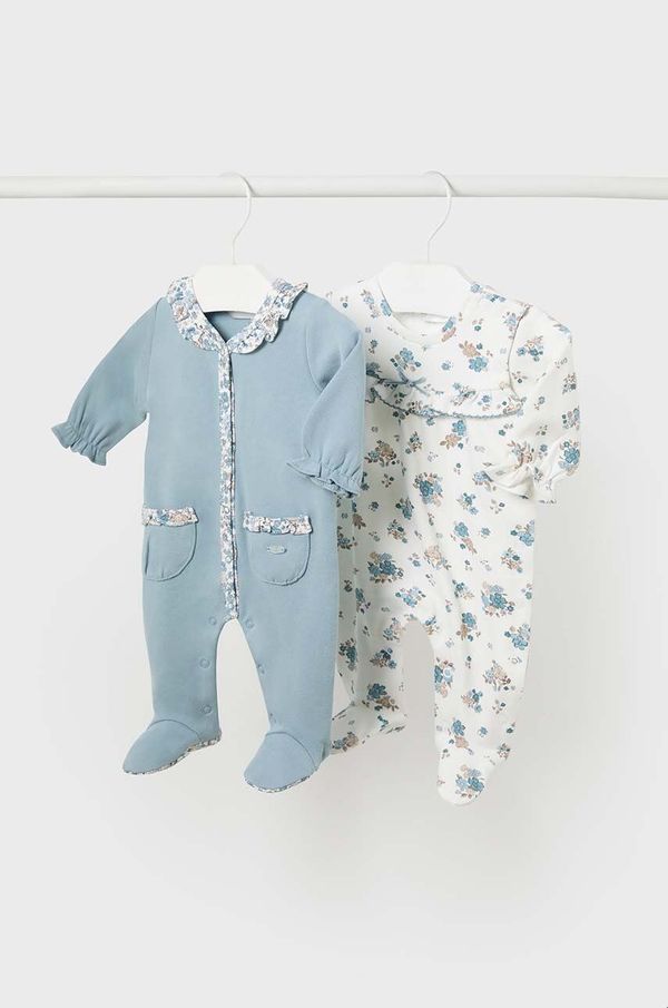 Mayoral Newborn Otroški bombažni romper Mayoral Newborn 2-pack 2778