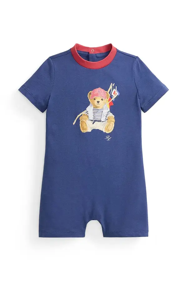 Polo Ralph Lauren Otroški bombažni romper Polo Ralph Lauren