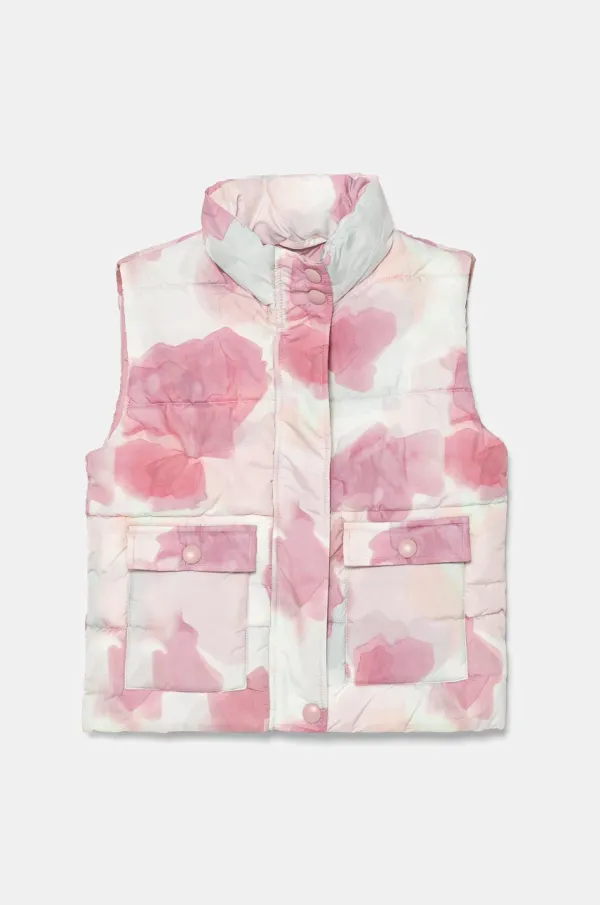 United Colors of Benetton Otroški brezrokavnik United Colors of Benetton roza barva, 2M9GCJ00Y