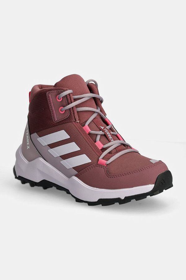 adidas TERREX Otroški čevlji adidas TERREX TERREX AX4R MID roza barva, IF6524