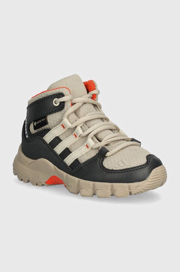 adidas TERREX Otroški čevlji adidas TERREX TERREX MID GTX bež barva, ID0934