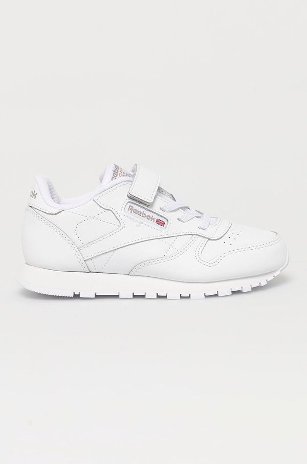 Reebok Classic Otroški čevlji Reebok Classic Cl Lthr bela barva