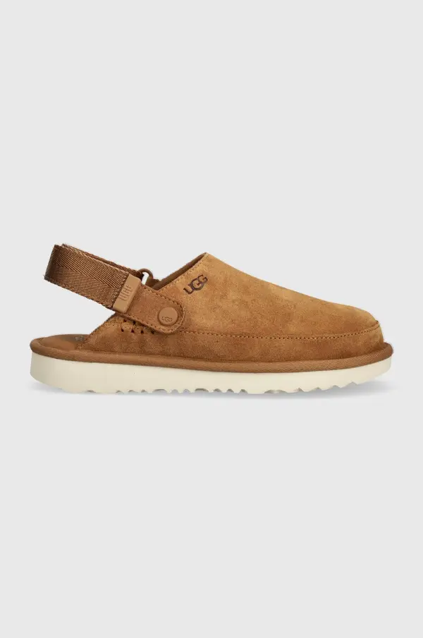 UGG Otroški copati iz semiša UGG GOLDENSTAR CLOG