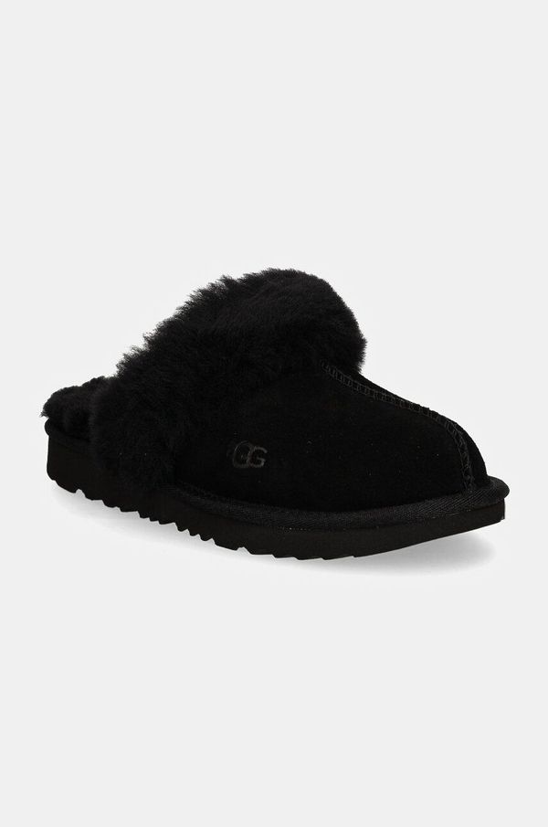 Ugg Otroški copati iz semiša UGG K COZY II bež barva