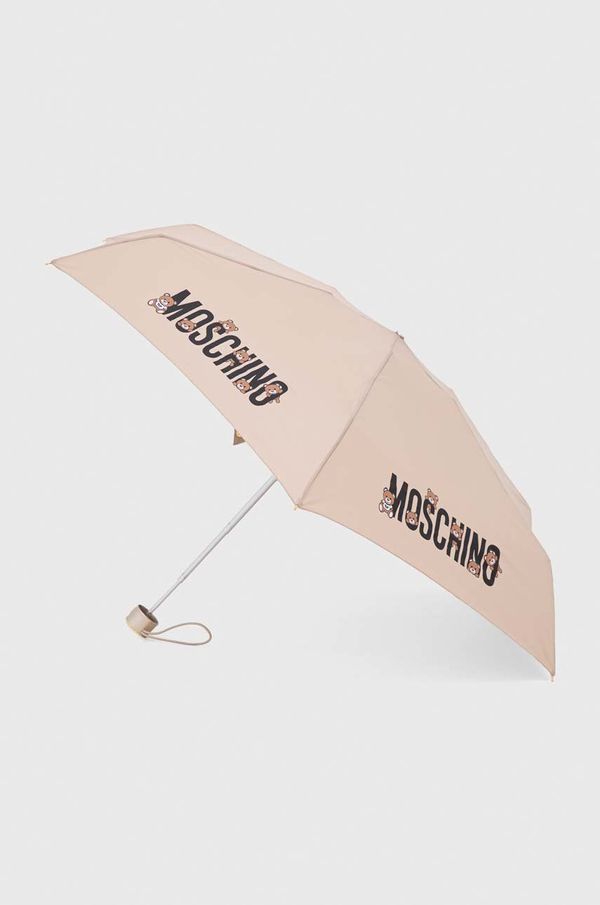 Moschino Otroški dežnik Moschino bež barva