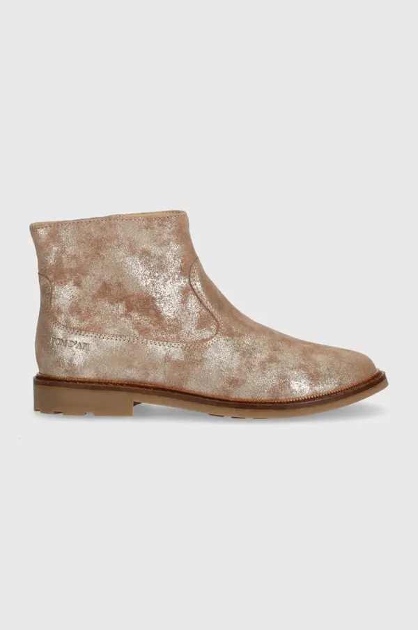 Pom D'api Otroški gležnarji iz semiša Pom D'api SISTER BOOTS