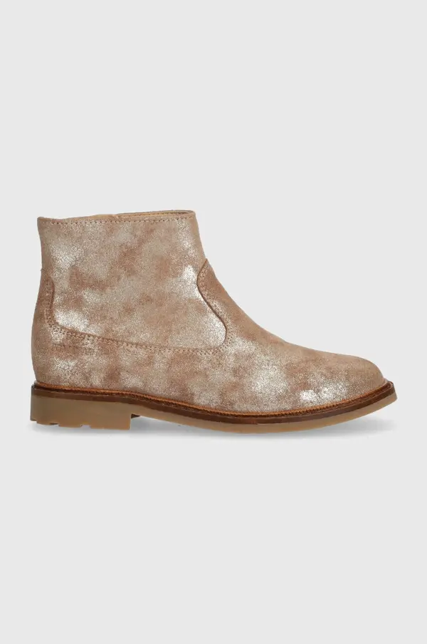 Pom D'api Otroški gležnarji iz semiša Pom D'api SISTER BOOTS