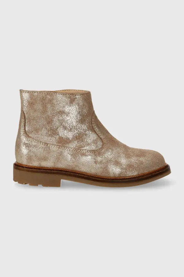 Pom D'api Otroški gležnarji iz semiša Pom D'api SISTER BOOTS