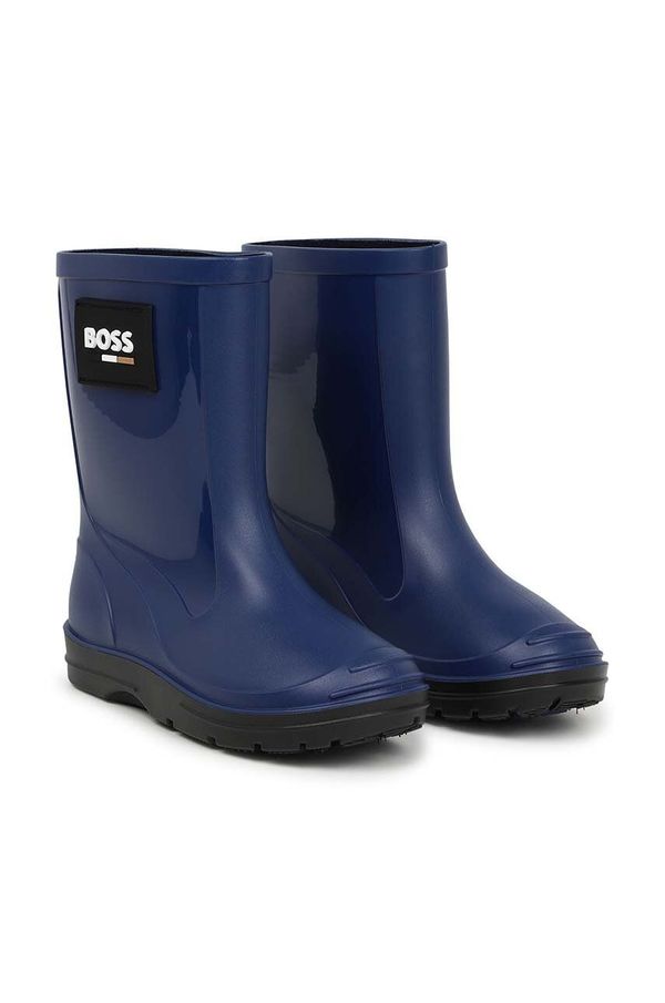 BOSS Otroški gumijasti škornji BOSS mornarsko modra barva, J51338