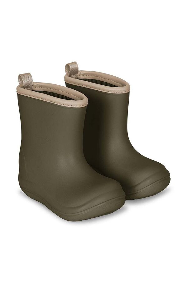 Konges Sløjd Otroški gumijasti škornji Konges Sløjd LUC LIGHTWEIGHT RAIN BOOT zelena barva, KS100359