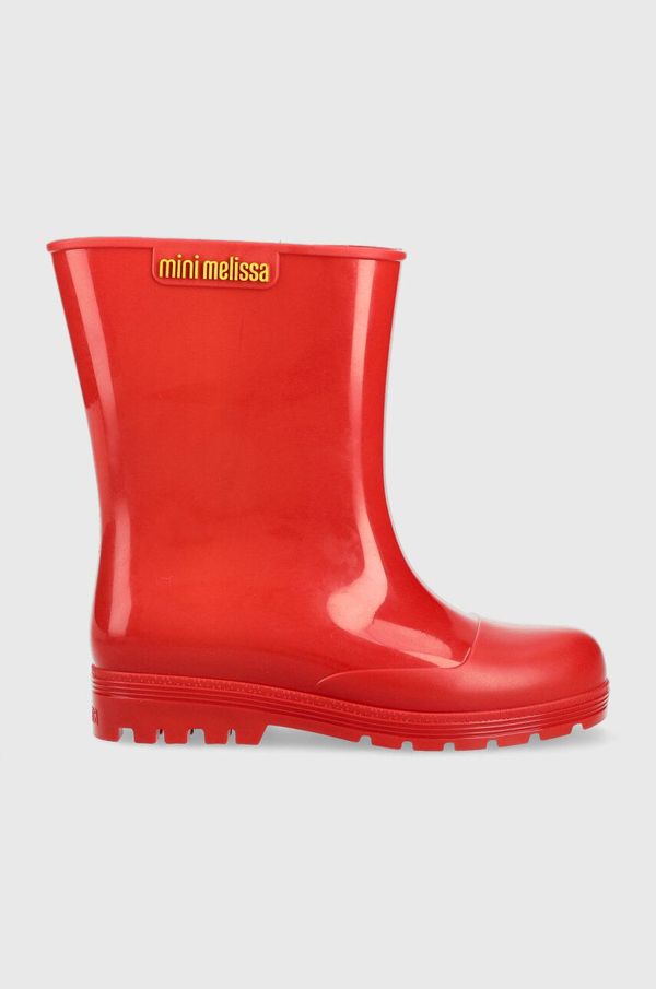 Melissa Otroški gumijasti škornji Melissa WELLY INF rdeča barva