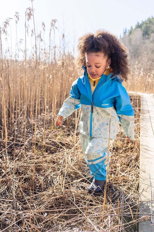 Didriksons Otroški kombinezon Didriksons WATERMAN PR KIDS 8 turkizna barva