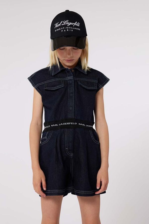 Karl Lagerfeld Otroški kombinezon Karl Lagerfeld črna barva
