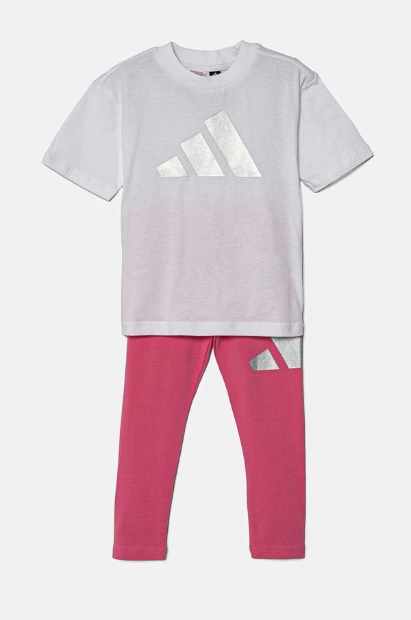 adidas Otroški komplet adidas bela barva, JC7524